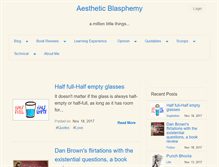 Tablet Screenshot of aestheticblasphemy.com
